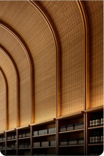 Retail store with arched ceiling